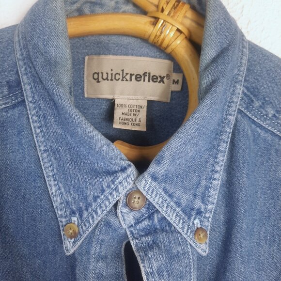 VTG Hard Rock Cafe Calgary Jean Jacket Denim Shirt Mens Medium, Retro Collectibl - Picture 2 of 4